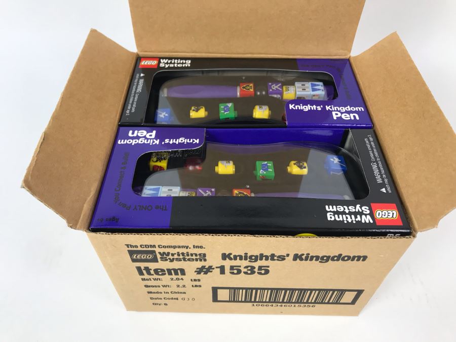 New 2001 LEGO Legoland Knights' Kingdom Pens Writing System Pens By The CDM Company - 6 Pens [Photo 2]