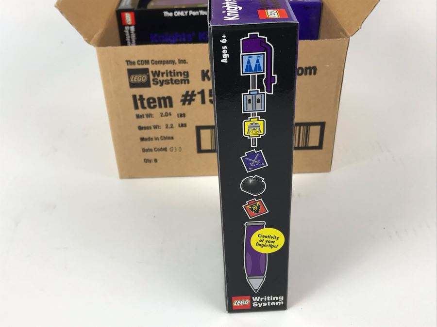 New 2001 LEGO Legoland Knights' Kingdom Pens Writing System Pens By The CDM Company - 6 Pens [Photo 8]
