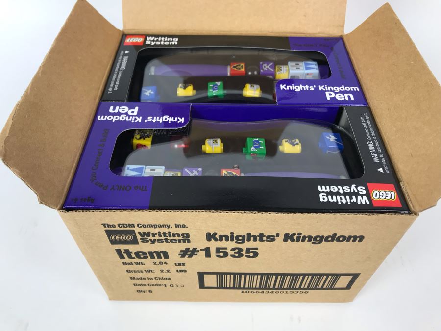 New 2001 LEGO Legoland Knights' Kingdom Pens Writing System Pens By The CDM Company - 6 Pens [Photo 4]