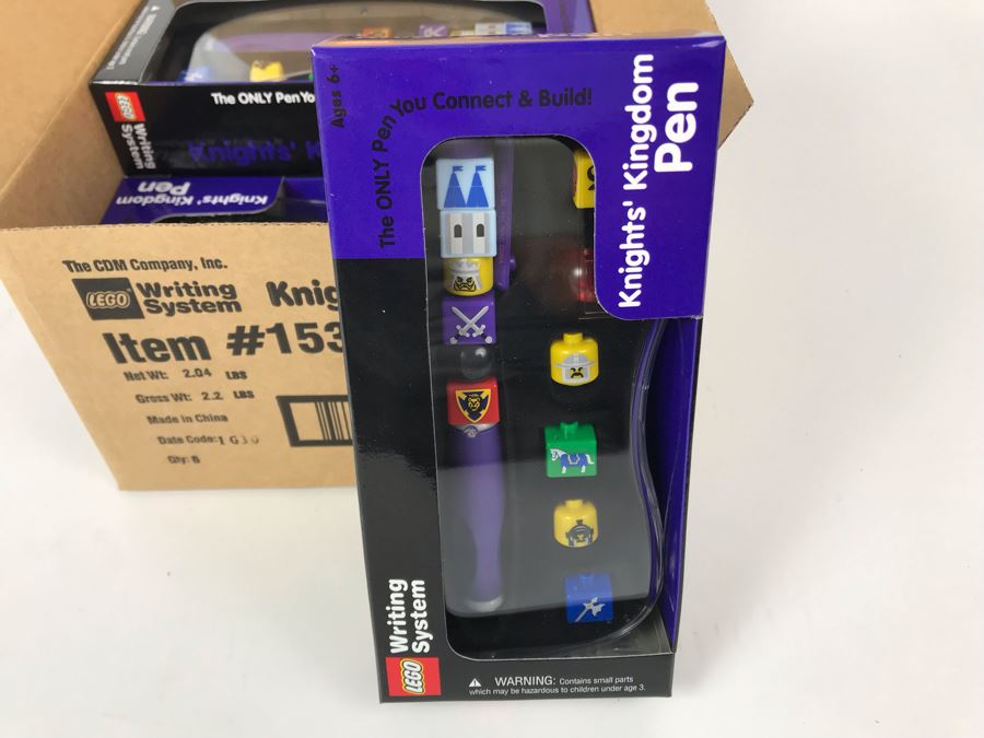 New 2001 LEGO Legoland Knights' Kingdom Pens Writing System Pens By The CDM Company - 6 Pens [Photo 7]