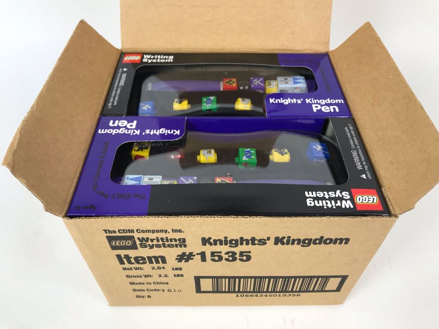 New 2001 LEGO Legoland Knights' Kingdom Pens Writing System Pens By The CDM Company - 6 Pens [Photo 2]