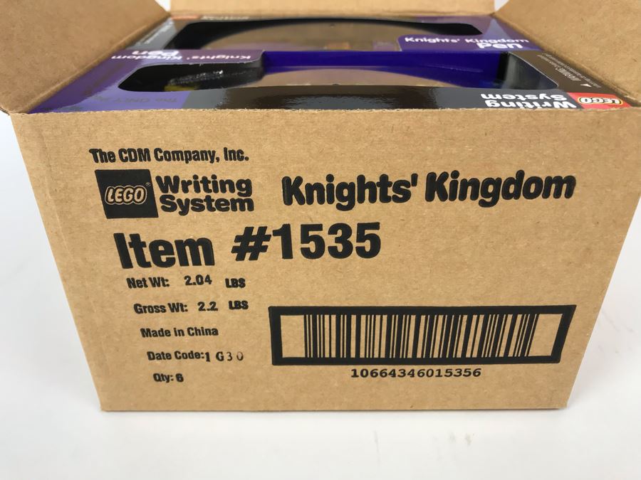 New 2001 LEGO Legoland Knights' Kingdom Pens Writing System Pens By The CDM Company - 6 Pens [Photo 6]