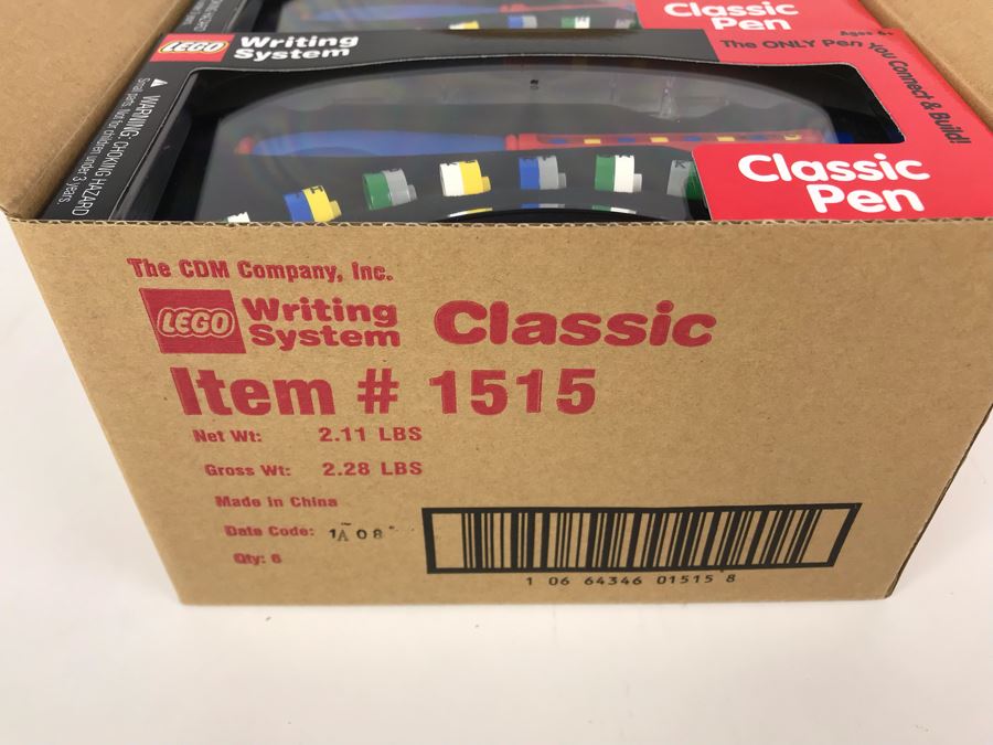 New 2000 LEGO Classic Pens Writing System Pens By The CDM Company - 6 Pens [Photo 4]