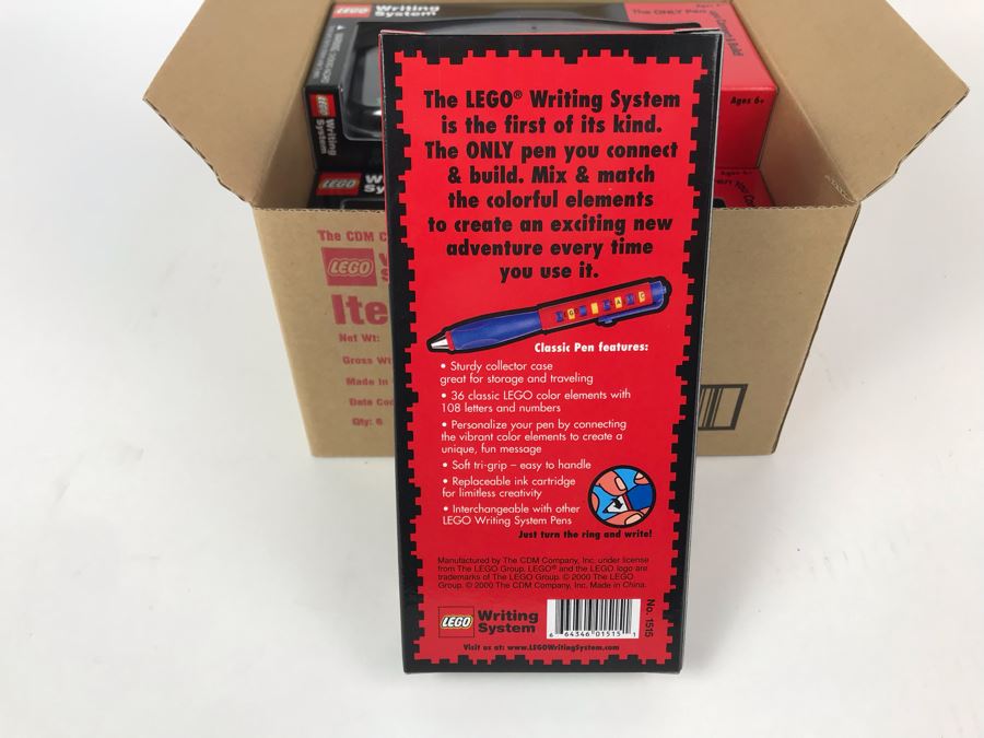 New 2000 LEGO Classic Pens Writing System Pens By The CDM Company - 6 Pens [Photo 8]