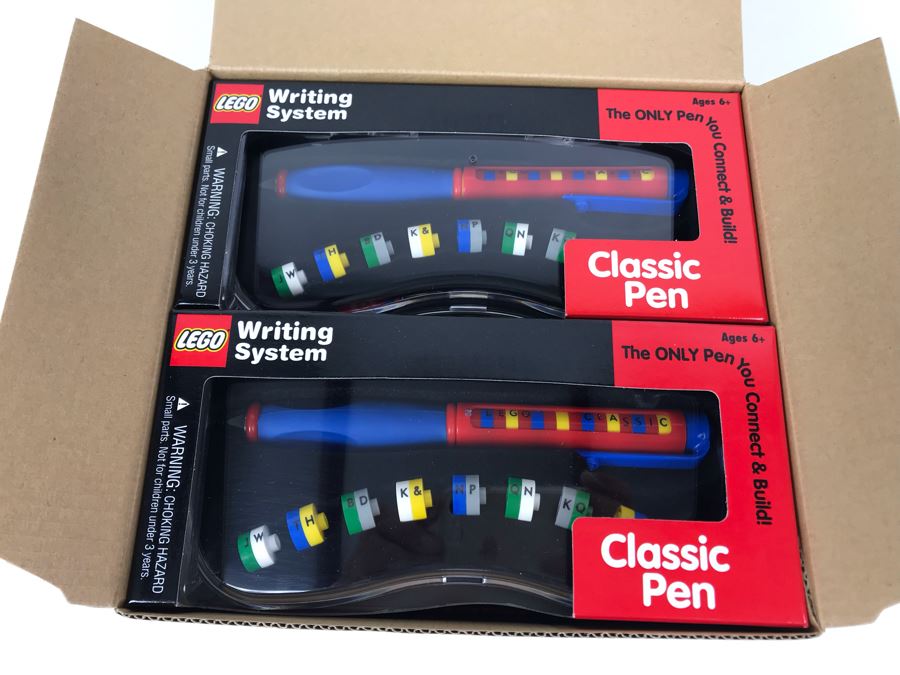 New 2000 LEGO Classic Pens Writing System Pens By The CDM Company - 6 Pens [Photo 3]