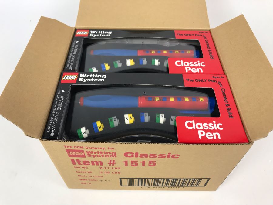 New 2000 LEGO Classic Pens Writing System Pens By The CDM Company - 6 Pens [Photo 2]