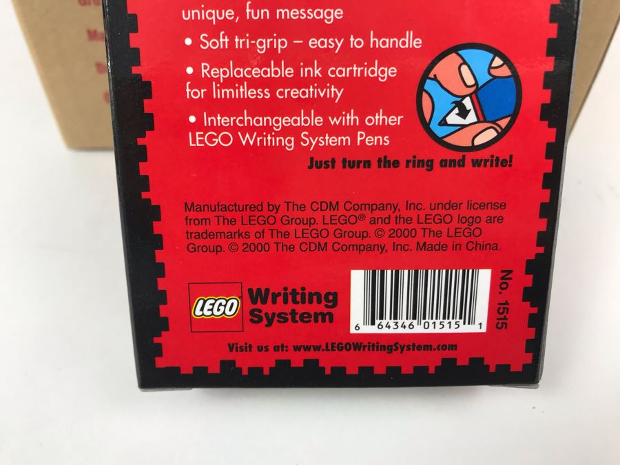 New 2000 LEGO Classic Pens Writing System Pens By The CDM Company - 6 Pens [Photo 9]