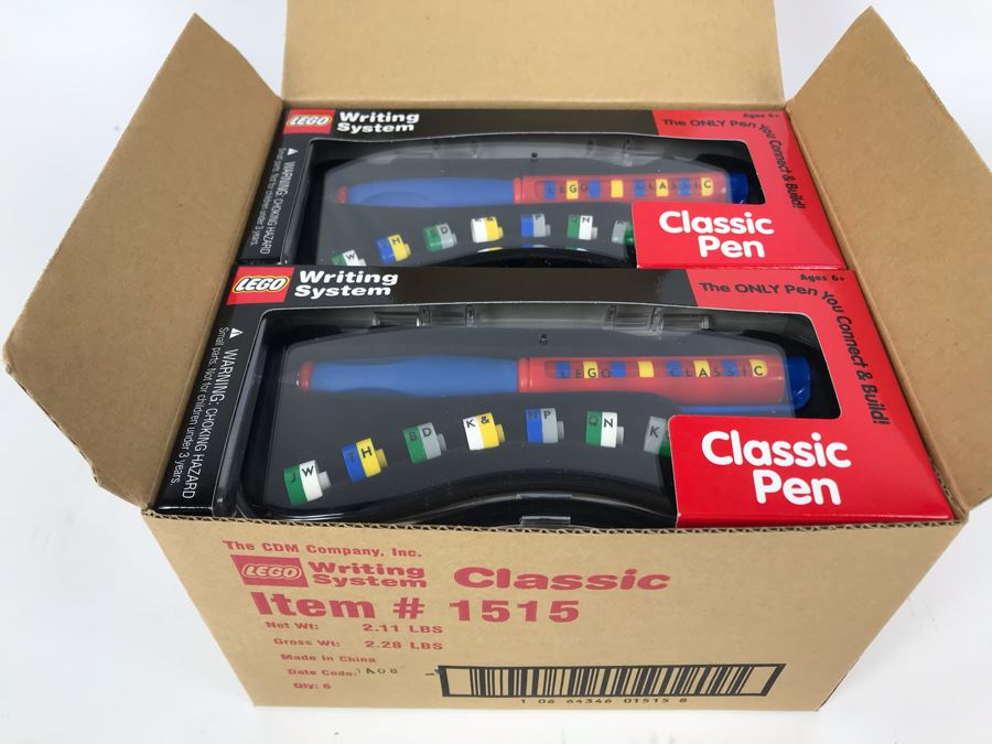 New 2000 LEGO Classic Pens Writing System Pens By The CDM Company - 6 Pens [Photo 2]