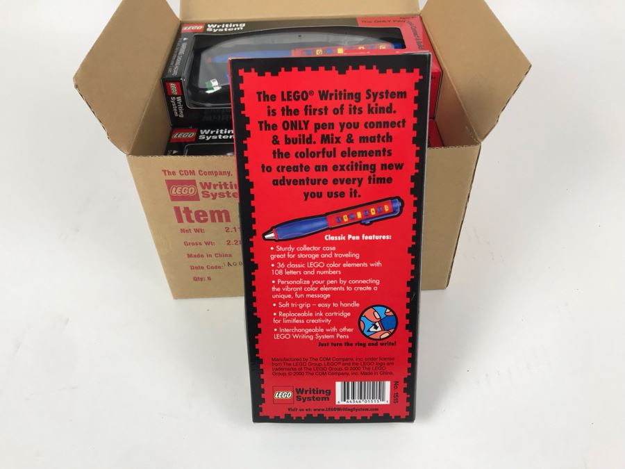 New 2000 LEGO Classic Pens Writing System Pens By The CDM Company - 6 Pens [Photo 7]