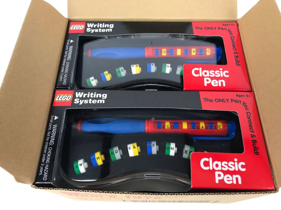 New 2000 LEGO Classic Pens Writing System Pens By The CDM Company - 6 Pens [Photo 3]
