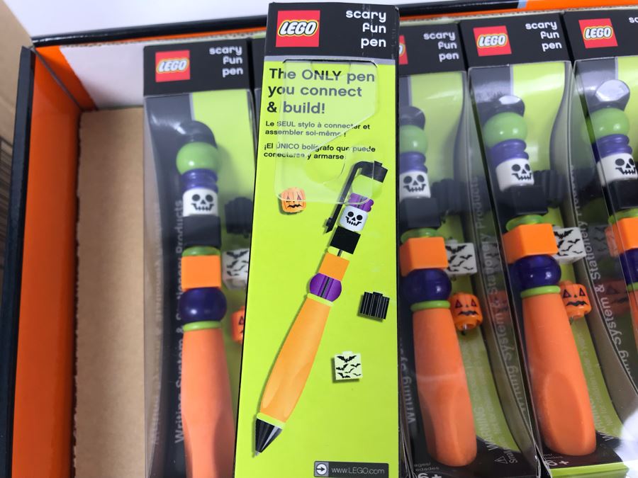 New 2004 LEGO Scary Fun Halloween Writing System Pens Merchandiser Store Display By The CDM Company - 12 Pens [Photo 11]