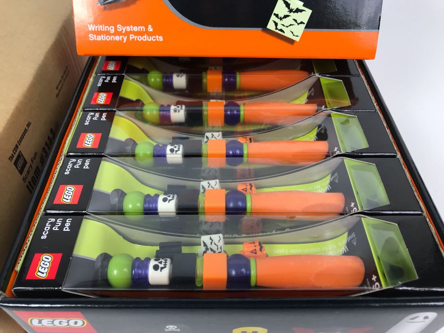 New 2004 LEGO Scary Fun Halloween Writing System Pens Merchandiser Store Display By The CDM Company - 12 Pens [Photo 4]