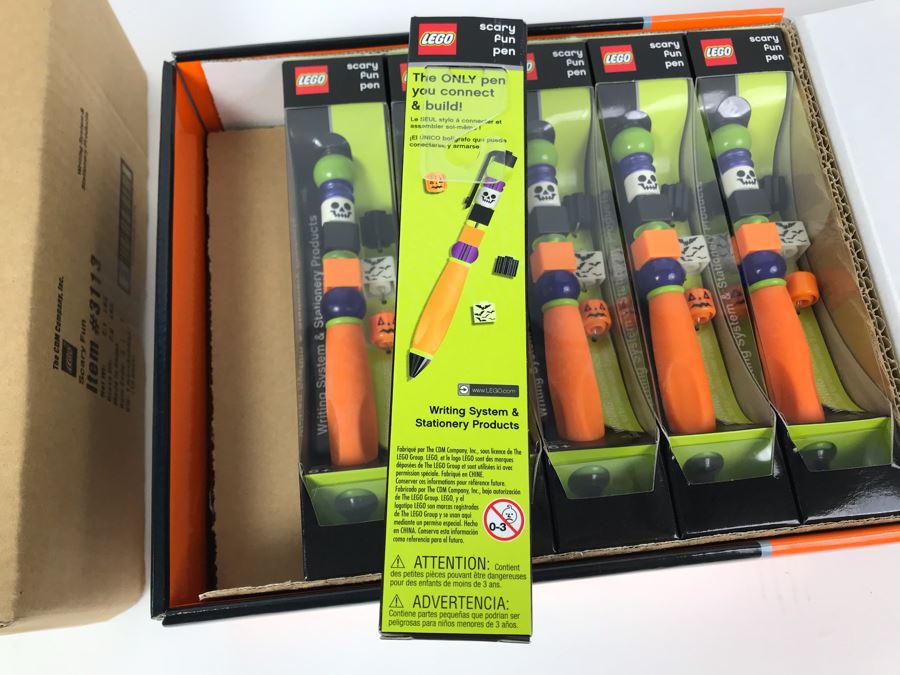 New 2004 LEGO Scary Fun Halloween Writing System Pens Merchandiser Store Display By The CDM Company - 12 Pens [Photo 10]