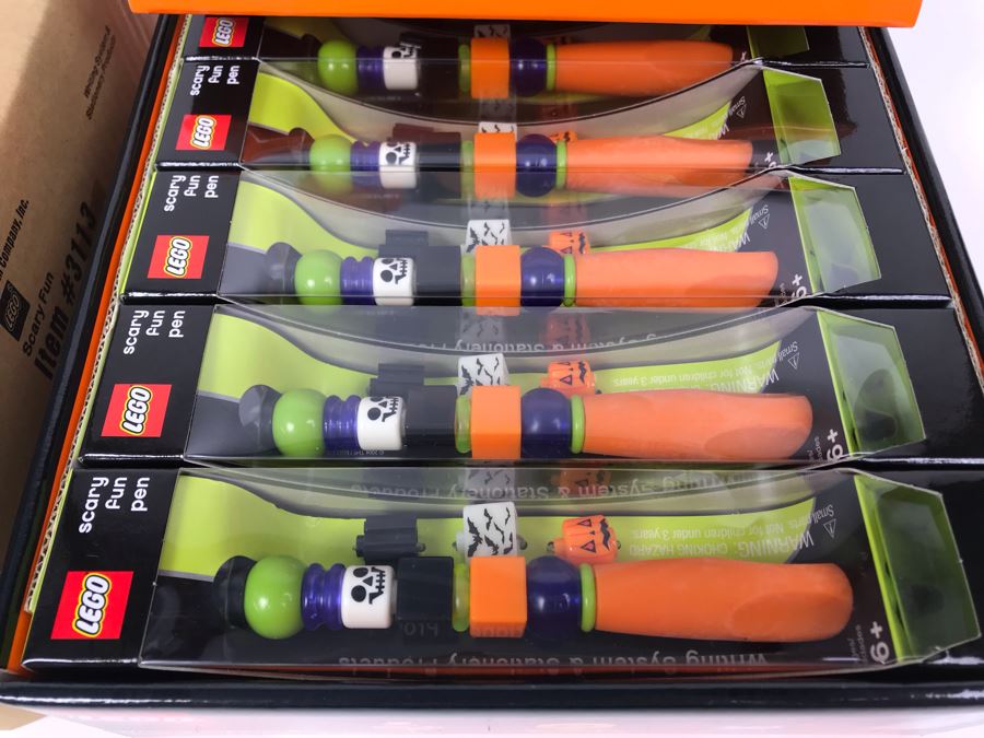 New 2004 LEGO Scary Fun Halloween Writing System Pens Merchandiser Store Display By The CDM Company - 12 Pens [Photo 6]