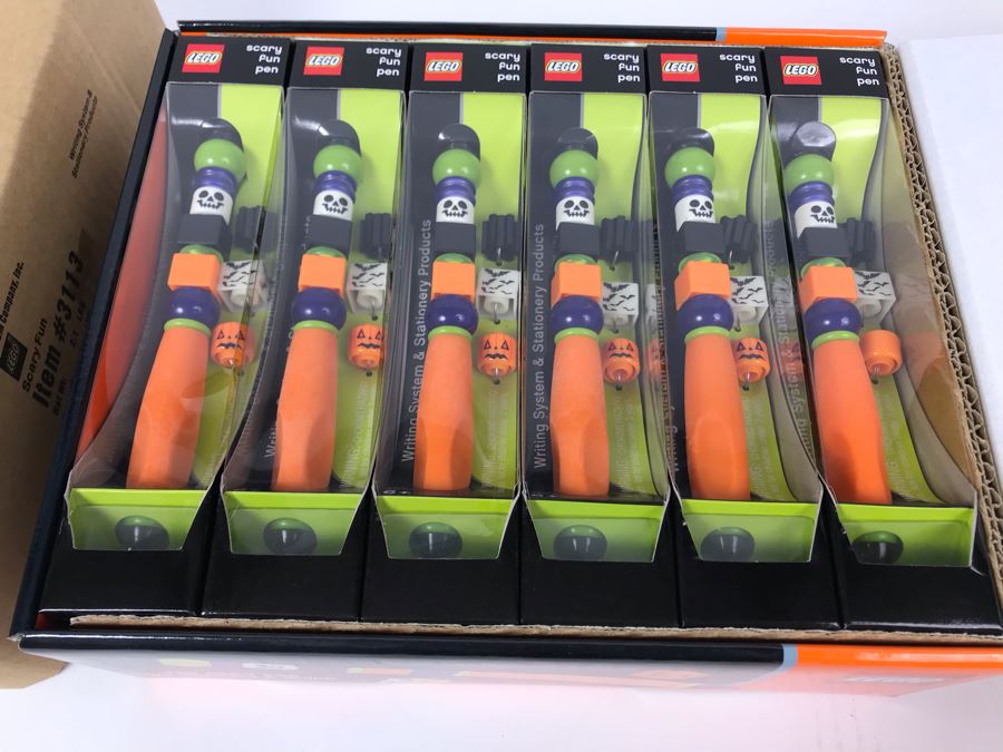 New 2004 LEGO Scary Fun Halloween Writing System Pens Merchandiser Store Display By The CDM Company - 12 Pens [Photo 9]