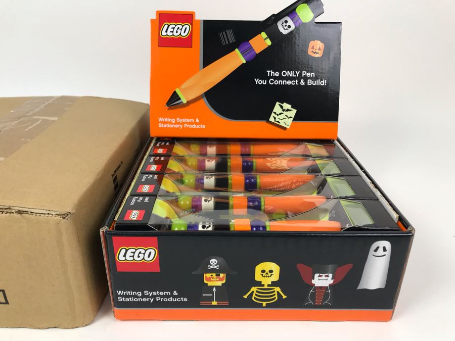 New 2004 LEGO Scary Fun Halloween Writing System Pens Merchandiser Store Display By The CDM Company - 12 Pens [Photo 1]