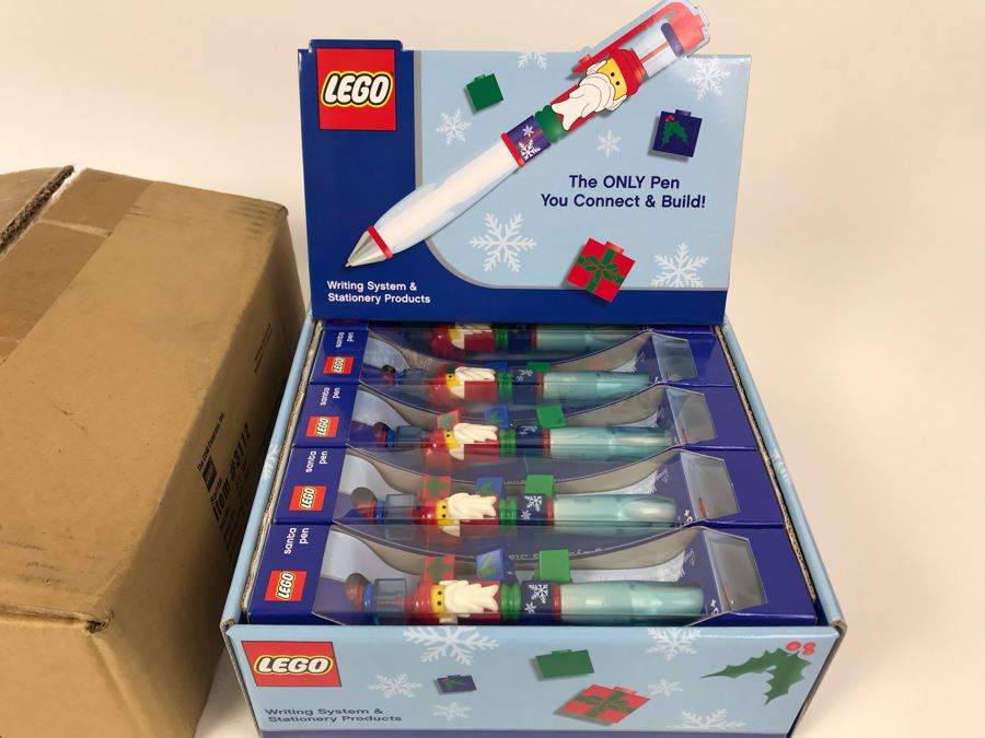 New 2004 LEGO Santa Christmas Writing System Pens Merchandiser Store Display By The CDM Company - 12 Pens [Photo 3]