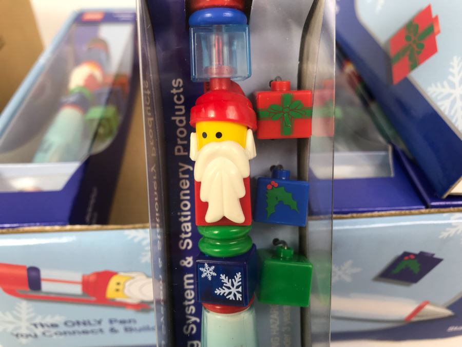 New 2004 LEGO Santa Christmas Writing System Pens Merchandiser Store Display By The CDM Company - 12 Pens [Photo 8]