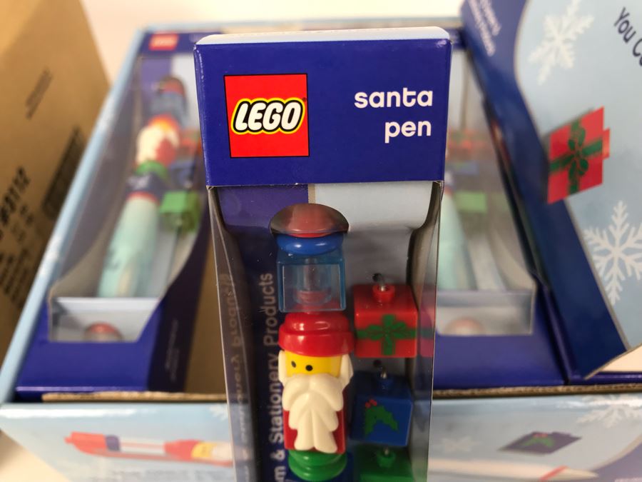 New 2004 LEGO Santa Christmas Writing System Pens Merchandiser Store Display By The CDM Company - 12 Pens [Photo 7]