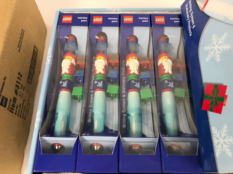 New 2004 LEGO Santa Christmas Writing System Pens Merchandiser Store Display By The CDM Company - 12 Pens [Photo 5]