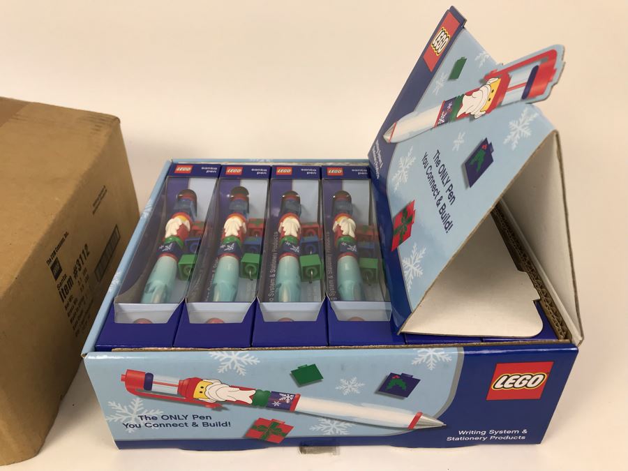 New 2004 LEGO Santa Christmas Writing System Pens Merchandiser Store Display By The CDM Company - 12 Pens [Photo 4]