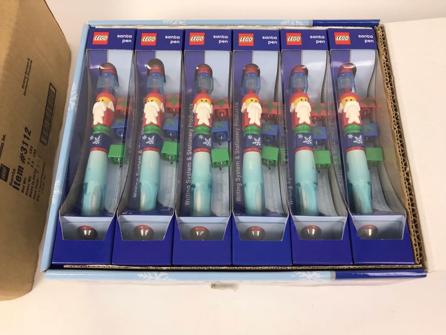 New 2004 LEGO Santa Christmas Writing System Pens Merchandiser Store Display By The CDM Company - 12 Pens [Photo 14]