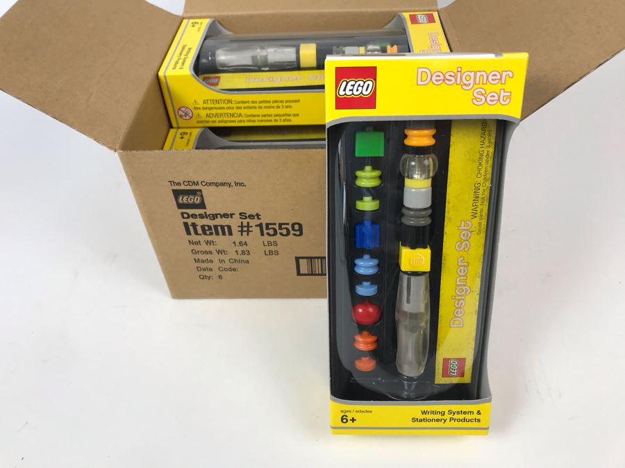 New 2004 LEGO Designer Set Writing System Pens By The CDM Company - 6 Pens [Photo 2]