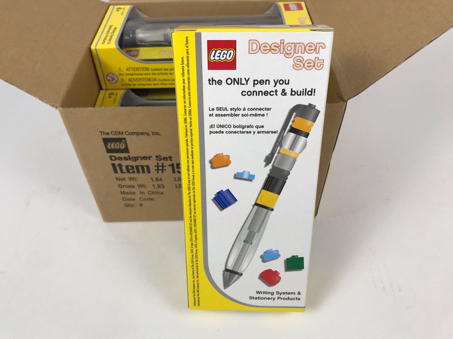 New 2004 LEGO Designer Set Writing System Pens By The CDM Company - 6 Pens [Photo 7]