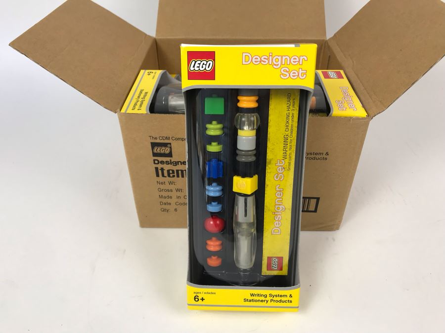 New 2004 LEGO Designer Set Writing System Pens By The CDM Company - 6 Pens [Photo 1]