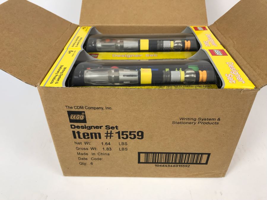 New 2004 LEGO Designer Set Writing System Pens By The CDM Company - 6 Pens [Photo 3]