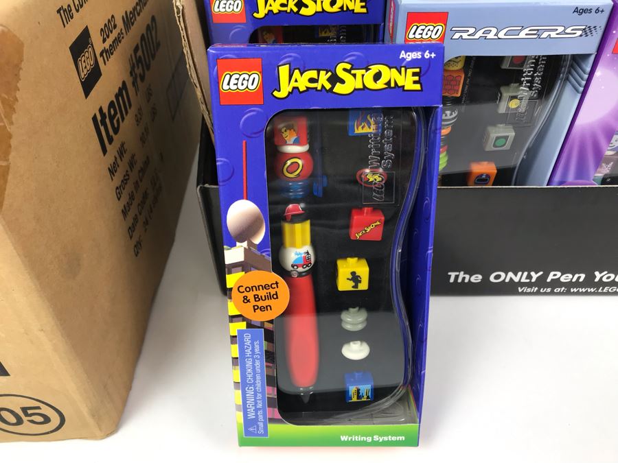 New 2002 LEGO Writing System Pens Merchandiser Store Display: Jack Stone Pens, Racers Pens, Belville Pens, Alpha Team Pens By The CDM Company - 24 Pens [Photo 5]