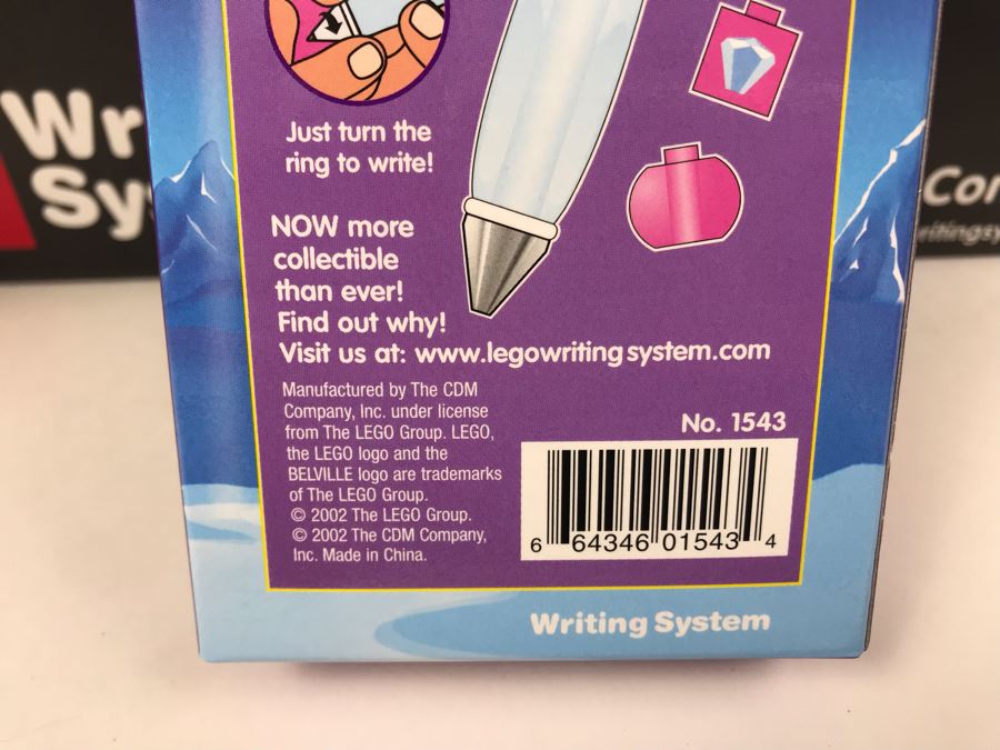 New 2002 LEGO Writing System Pens Merchandiser Store Display: Jack Stone Pens, Racers Pens, Belville Pens, Alpha Team Pens By The CDM Company - 24 Pens [Photo 19]