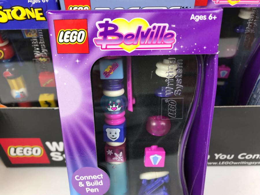 New 2002 LEGO Writing System Pens Merchandiser Store Display: Jack Stone Pens, Racers Pens, Belville Pens, Alpha Team Pens By The CDM Company - 24 Pens [Photo 16]