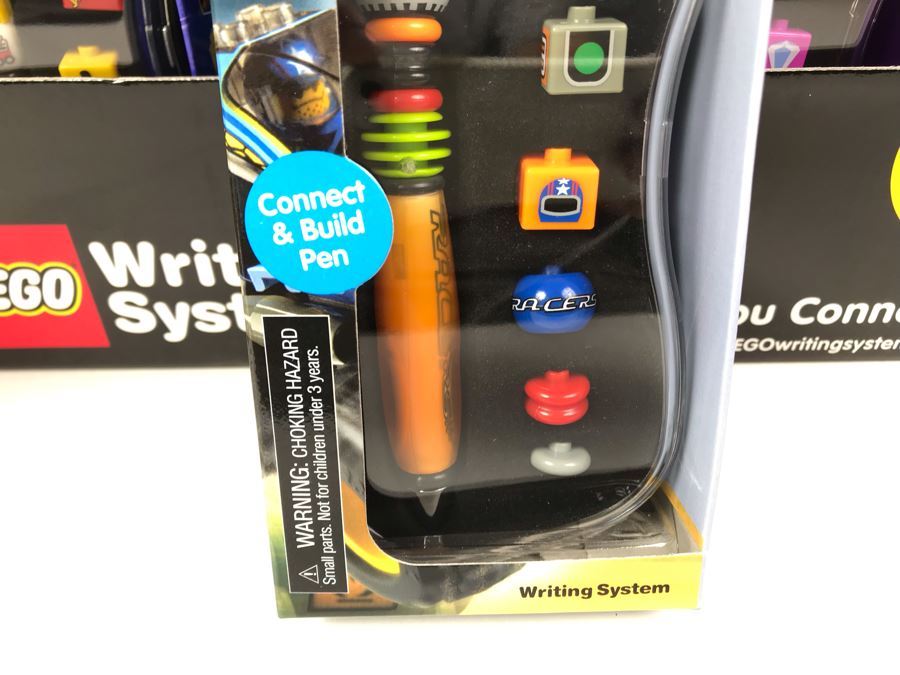 New 2002 LEGO Writing System Pens Merchandiser Store Display: Jack Stone Pens, Racers Pens, Belville Pens, Alpha Team Pens By The CDM Company - 24 Pens [Photo 12]