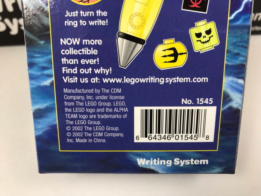 New 2002 LEGO Writing System Pens Merchandiser Store Display: Jack Stone Pens, Racers Pens, Belville Pens, Alpha Team Pens By The CDM Company - 24 Pens [Photo 24]