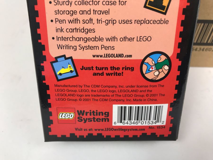 New 2001 LEGO Legoland Writing System Pens By The CDM Company - 6 Pens [Photo 6]