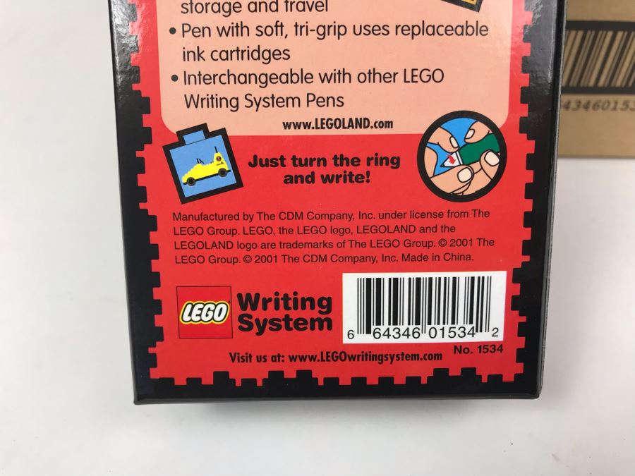 New 2001 LEGO Legoland Writing System Pens By The CDM Company - 6 Pens [Photo 9]