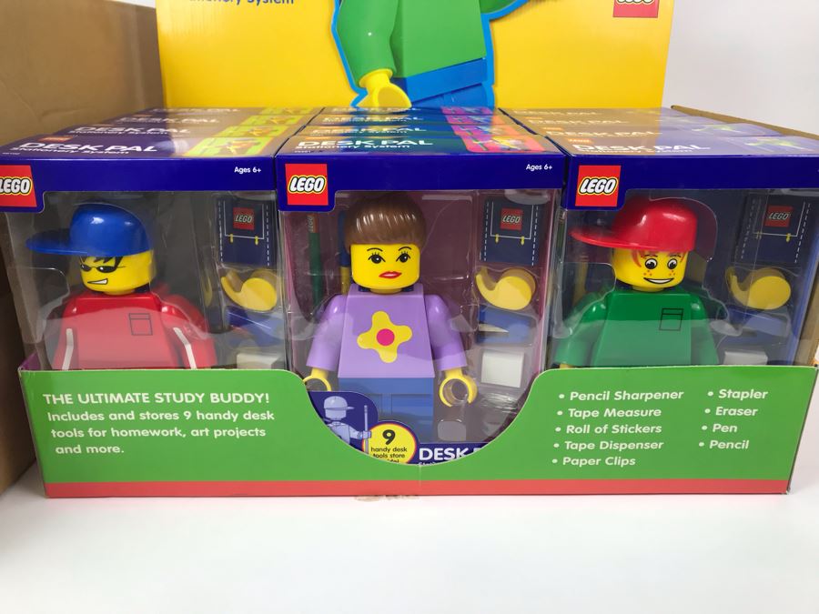 New 2002 LEGO Desk Pal Stationery System Merchandiser Store Display By The CDM Company - 12 Desk Pals [Photo 5]