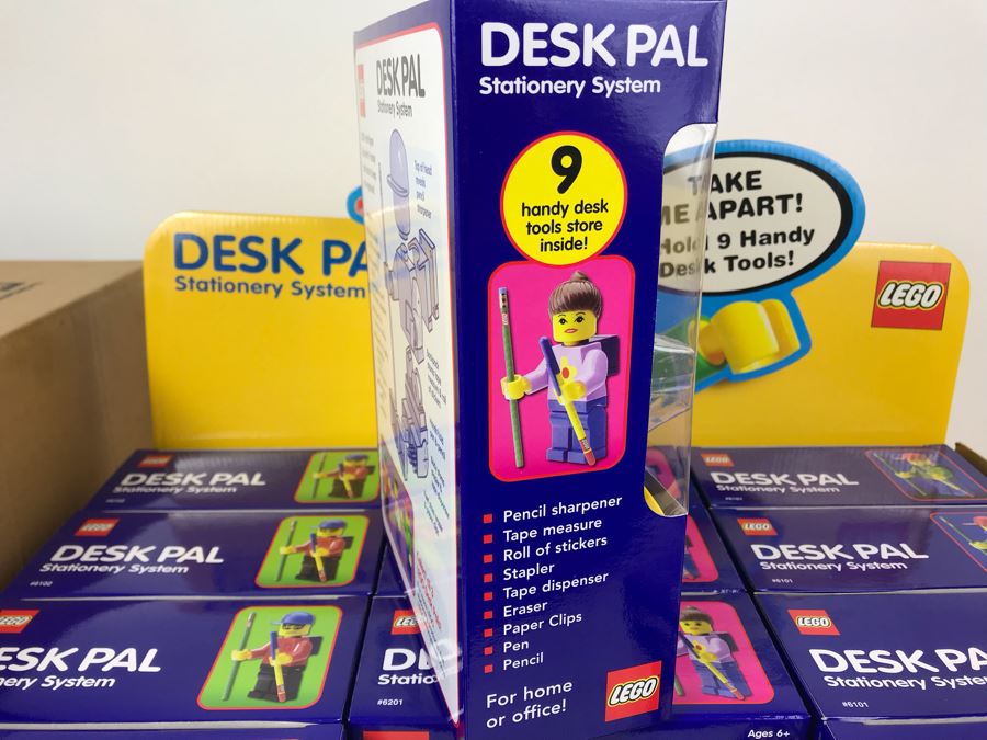 New 2002 LEGO Desk Pal Stationery System Merchandiser Store Display By The CDM Company - 12 Desk Pals [Photo 18]