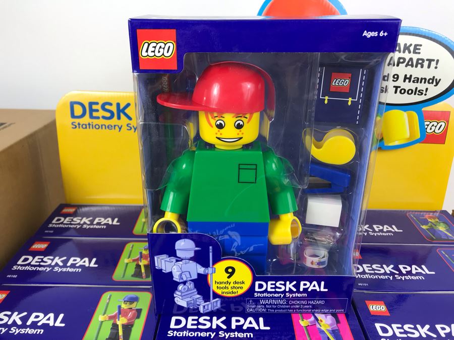 New 2002 LEGO Desk Pal Stationery System Merchandiser Store Display By The CDM Company - 12 Desk Pals [Photo 8]