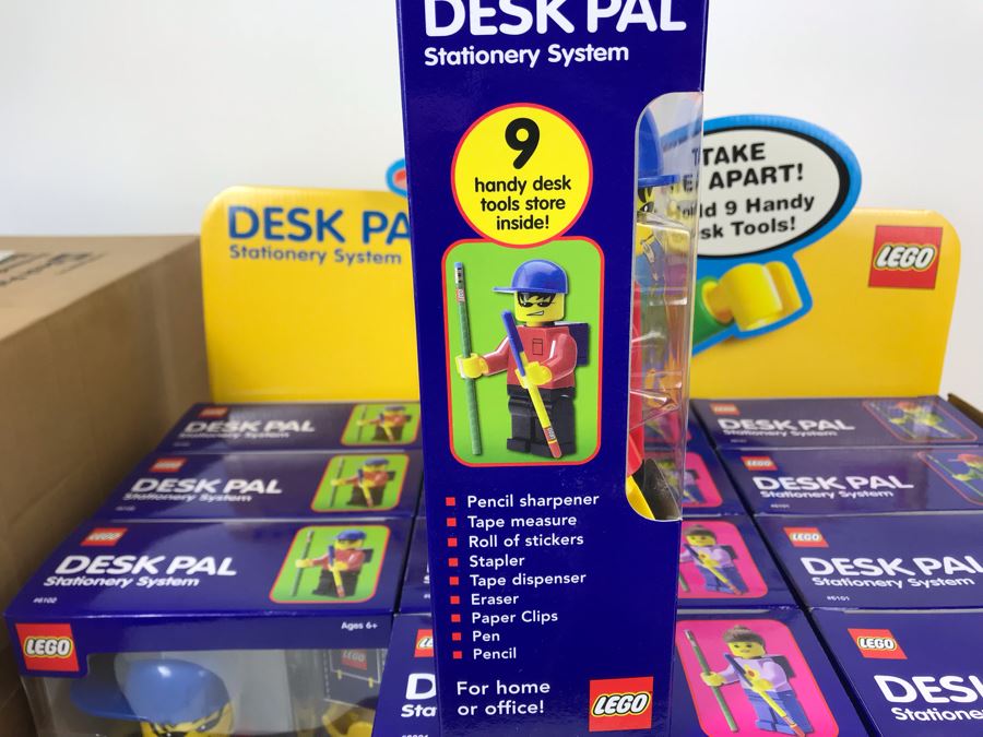 New 2002 LEGO Desk Pal Stationery System Merchandiser Store Display By The CDM Company - 12 Desk Pals [Photo 25]