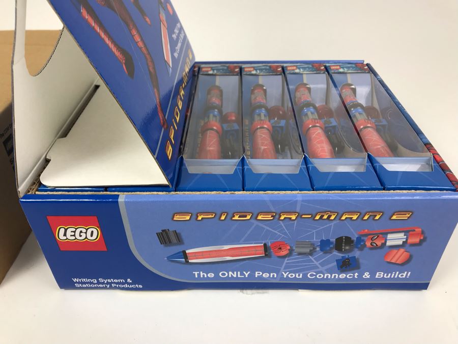 New 2004 LEGO Spider-Man 2 Writing System Pens Merchandiser Store Display By The CDM Company - 12 Pens [Photo 7]