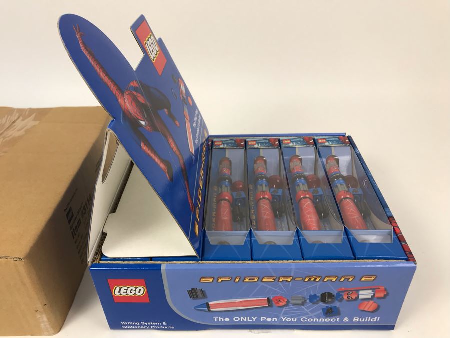 New 2004 LEGO Spider-Man 2 Writing System Pens Merchandiser Store Display By The CDM Company - 12 Pens [Photo 5]