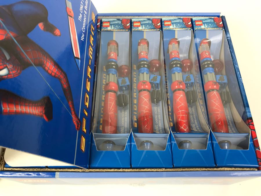 New 2004 LEGO Spider-Man 2 Writing System Pens Merchandiser Store Display By The CDM Company - 12 Pens [Photo 6]