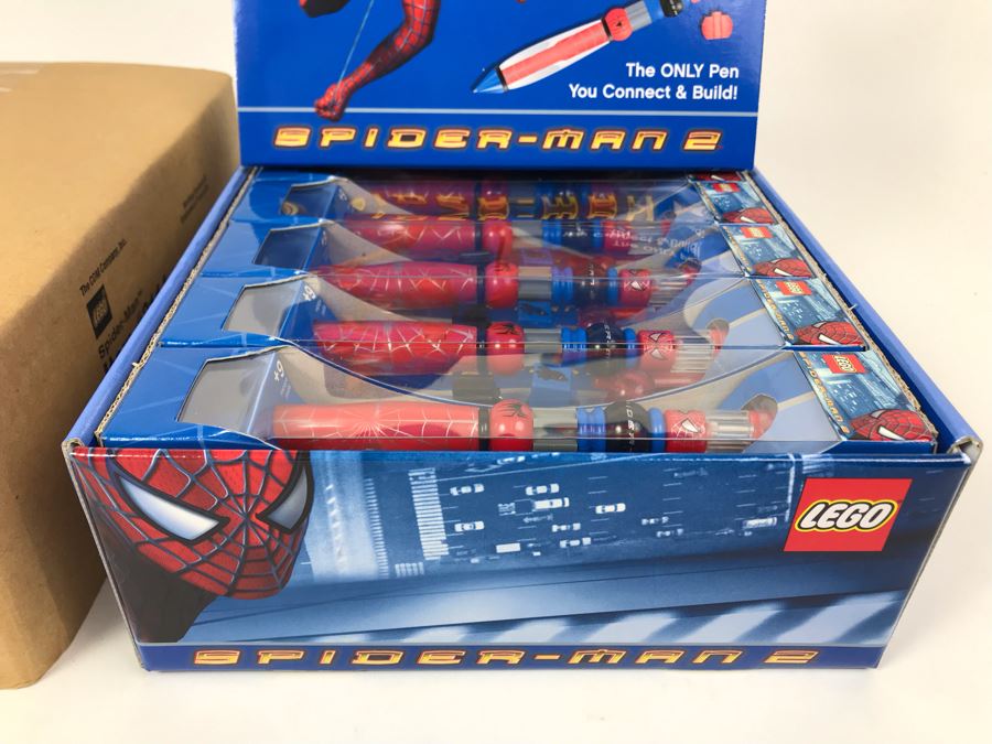 New 2004 LEGO Spider-Man 2 Writing System Pens Merchandiser Store Display By The CDM Company - 12 Pens [Photo 4]