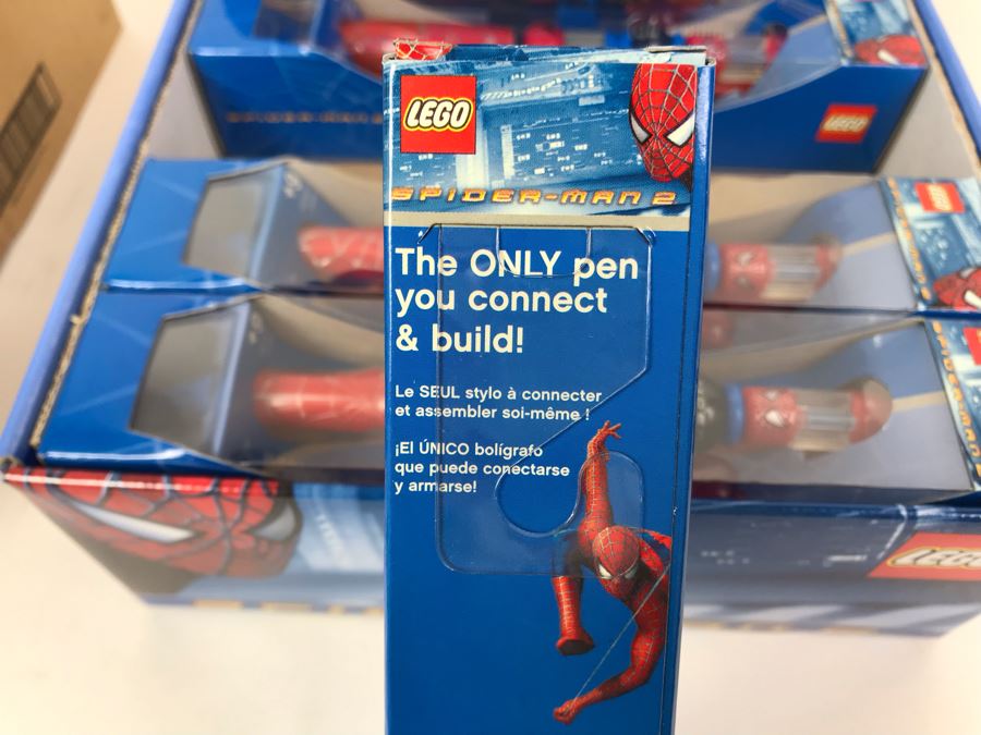 New 2004 LEGO Spider-Man 2 Writing System Pens Merchandiser Store Display By The CDM Company - 12 Pens [Photo 8]