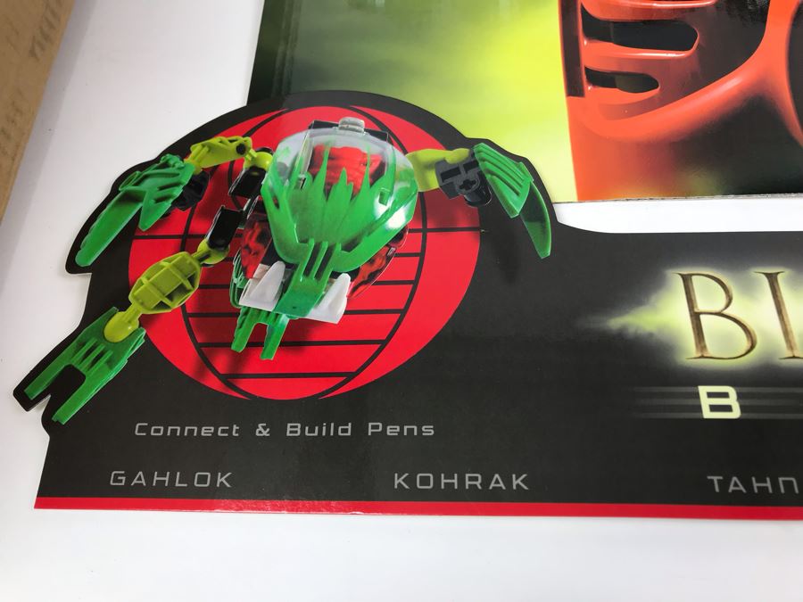 New 2002 LEGO Bionicle Bohrak Pens 6 Styles Merchandiser Store Display By The CDM Company - 24 Pens [Photo 9]