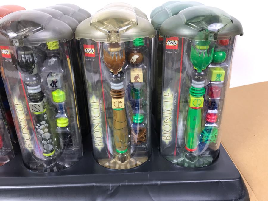 New 2002 LEGO Bionicle Bohrak Pens 6 Styles Merchandiser Store Display By The CDM Company - 24 Pens [Photo 8]