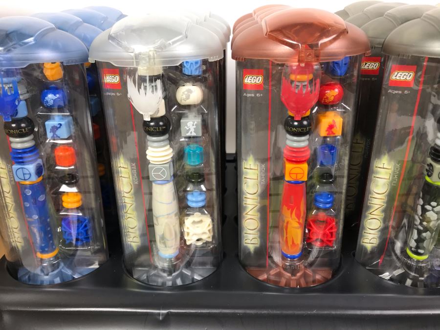 New 2002 LEGO Bionicle Bohrak Pens 6 Styles Merchandiser Store Display By The CDM Company - 24 Pens [Photo 6]