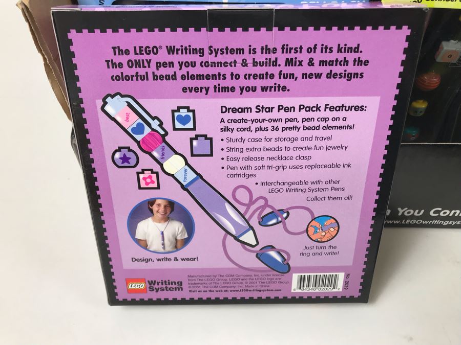 New 2001 LEGO Writing System Pen Packs: Life On Mars Pen Packs, Space Port Pen Packs, Dream Star Pen Packs, Safari Pen Packs, Alpha Pen Packs, Classic Pen Packs Merchandiser Store Display By The CDM Company - 12 Pen Packs [Photo 13]